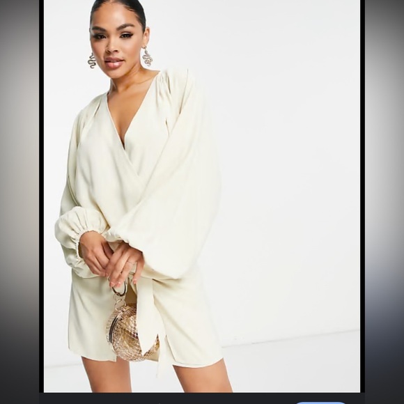 Aria Cove Stunning Mini Wrap Dress Size 6 UK - Picture 2 of 9